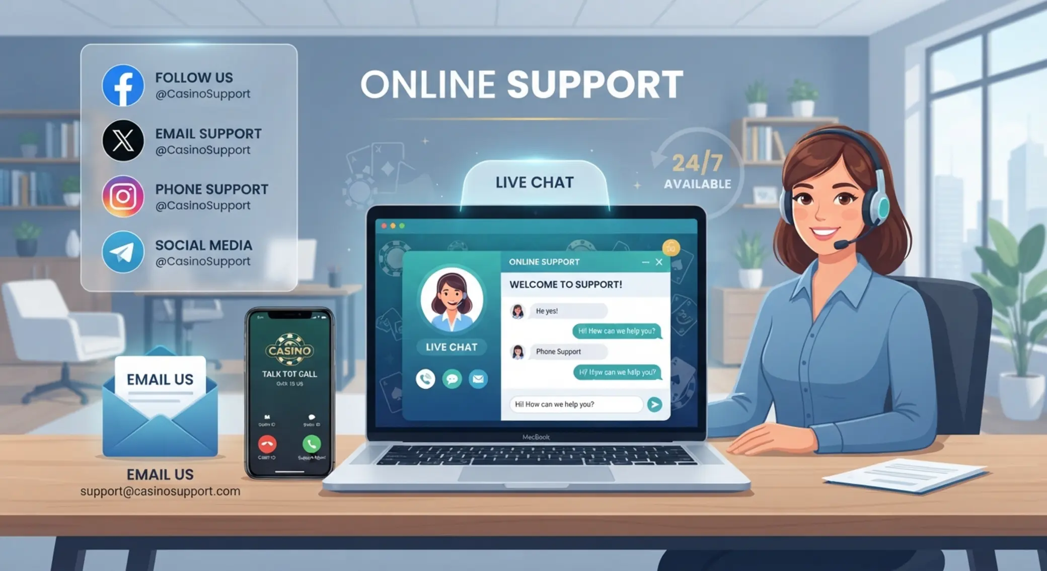 Kanały kontaktu z kasynem online Różne kanały kontaktu z kasynem online